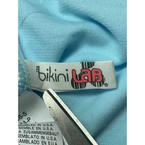 Bikini Lab Swim Suit Small 9800 Blue One Piece - Picture 7 of 9